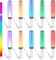 6 Pcs K-Pop Lightstick LED Glow Sticks – 15 Color Reusable Concert Glow Sticks, Battery Powered Idol Flashing Light Sticks for K-Pop/J-Pop Concerts, Raves, Parties & Camping Events
